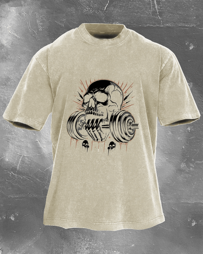 LIFTING SKULL WASHED T-SHIRT