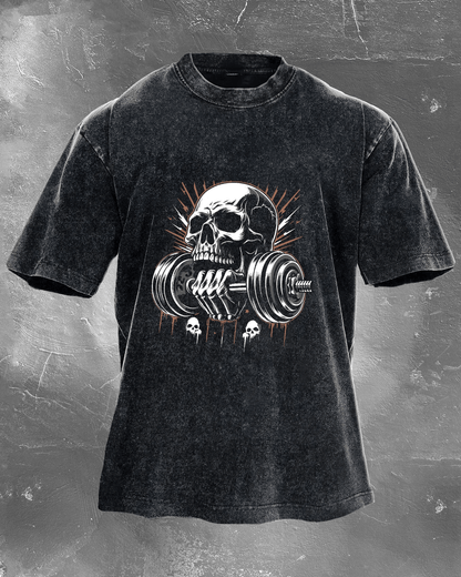 LIFTING SKULL WASHED T-SHIRT
