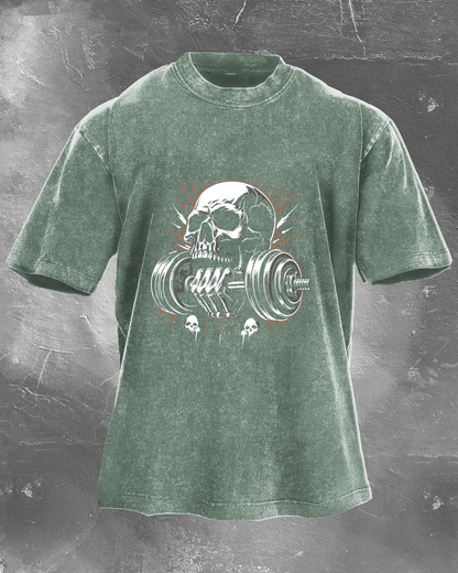 LIFTING SKULL WASHED T-SHIRT