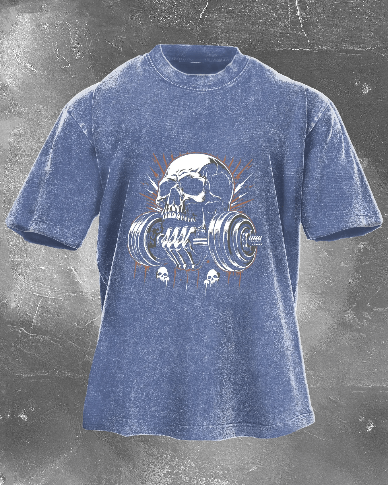LIFTING SKULL WASHED T-SHIRT