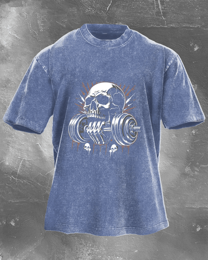 LIFTING SKULL WASHED T-SHIRT