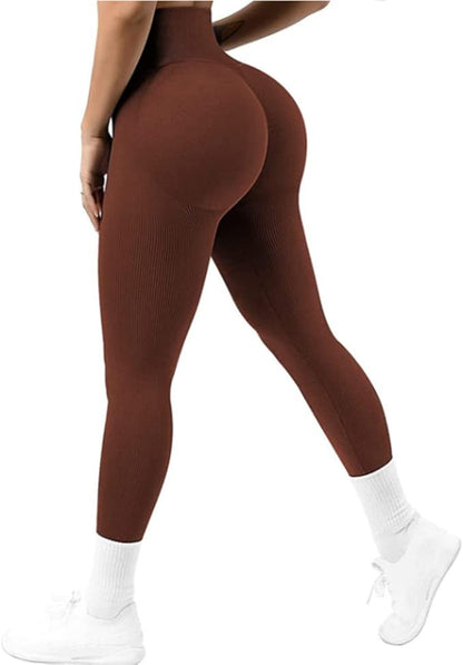 Seamless leggings – hög midja och lyftande design